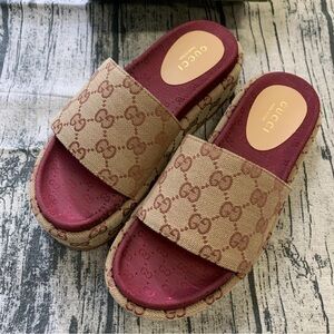 Gucci GiGi Platform Sandals Slippers